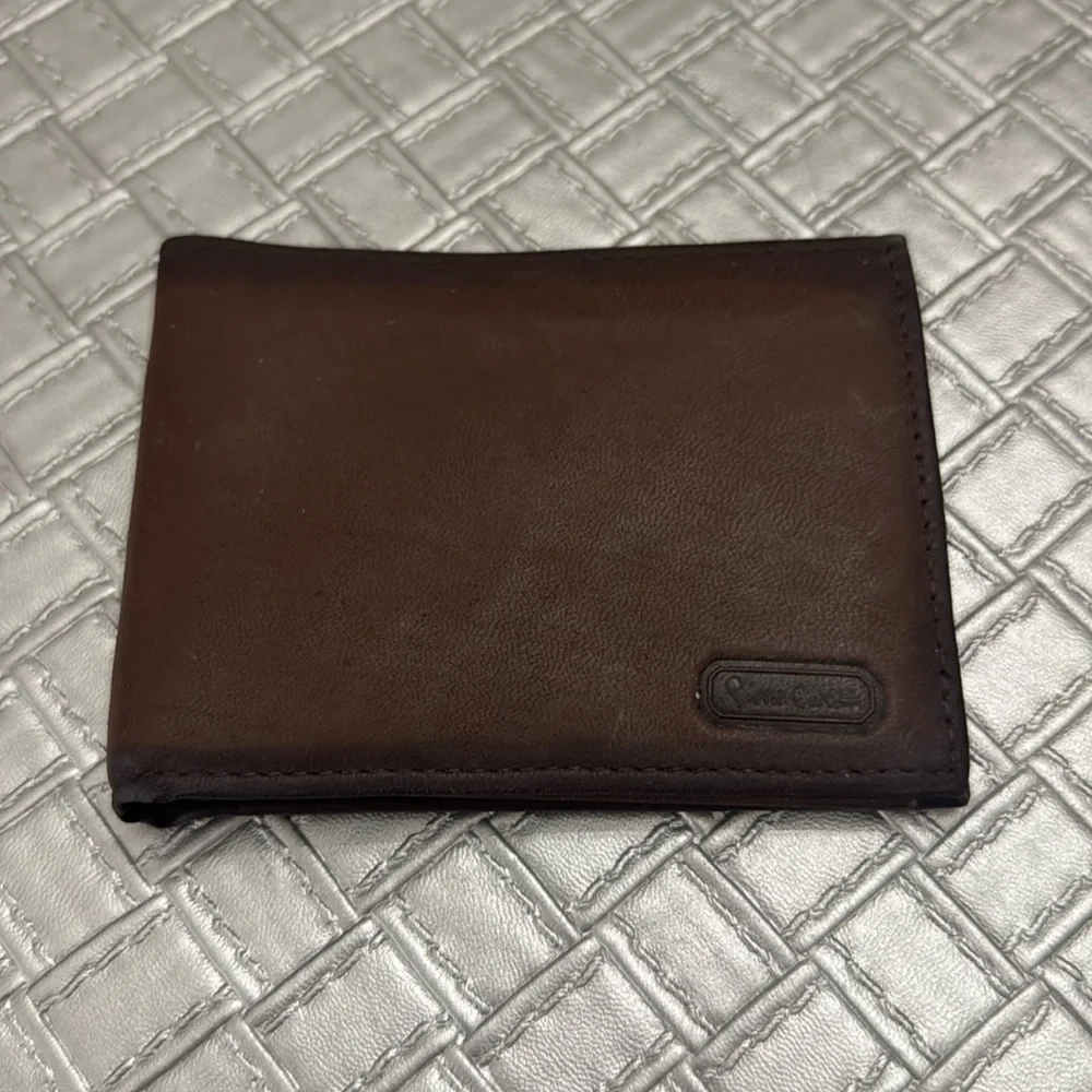 Vintage Pierre Cardin Brown Leather Bifold Wallet